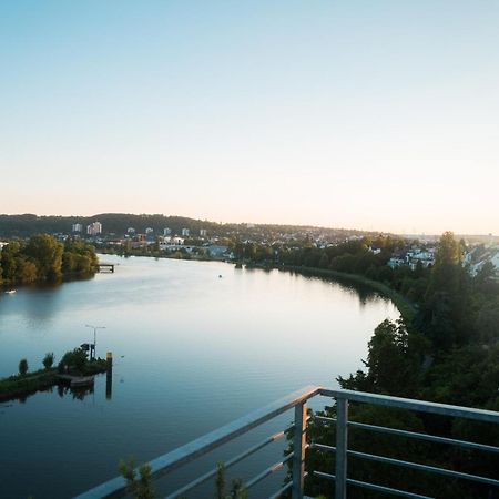 Penthouse Wohnung Mit Schoenem Moselblick In Metternich Koblenc Exteriér fotografie
