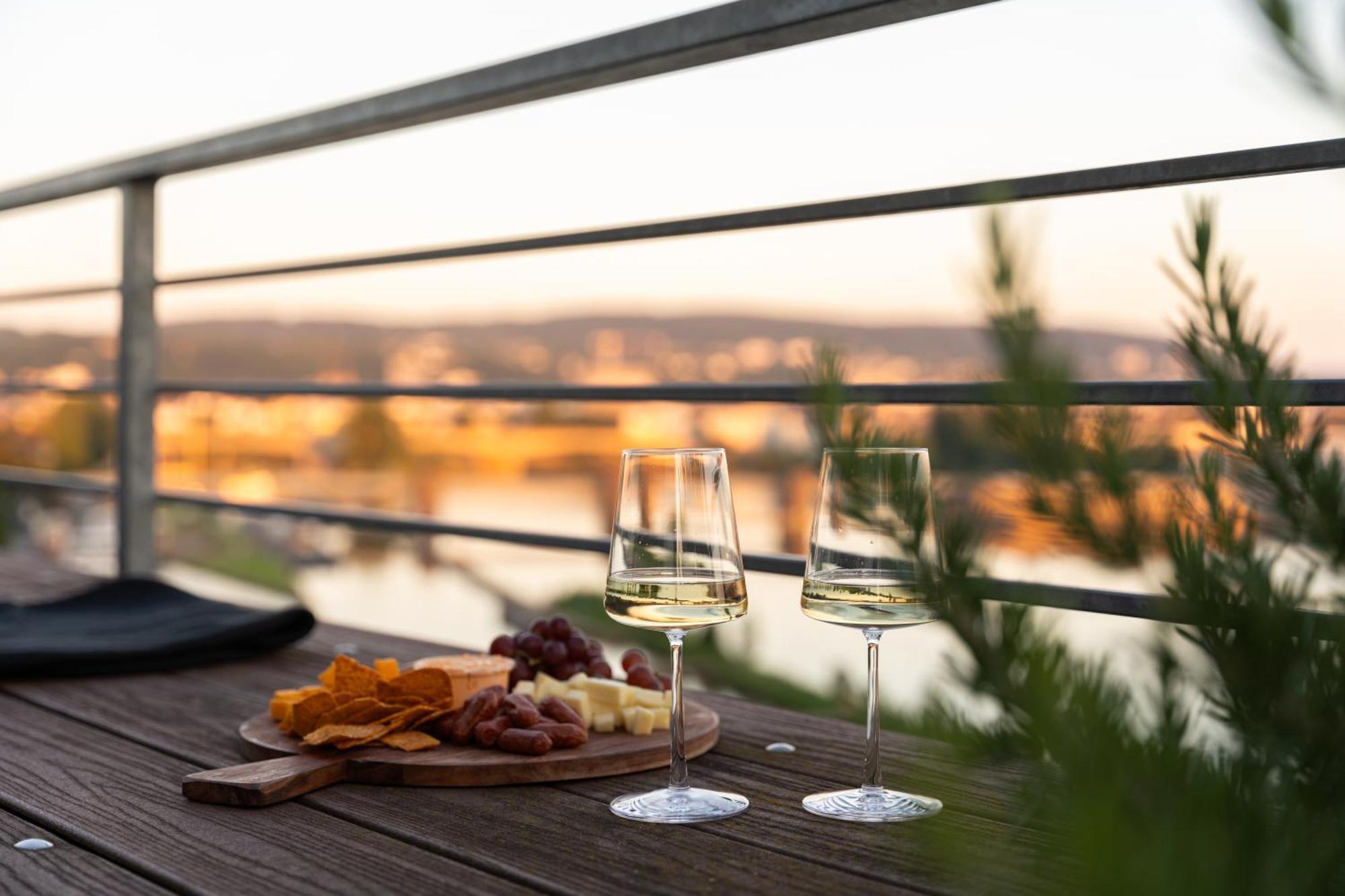Penthouse Wohnung Mit Schoenem Moselblick In Metternich Koblenc Exteriér fotografie