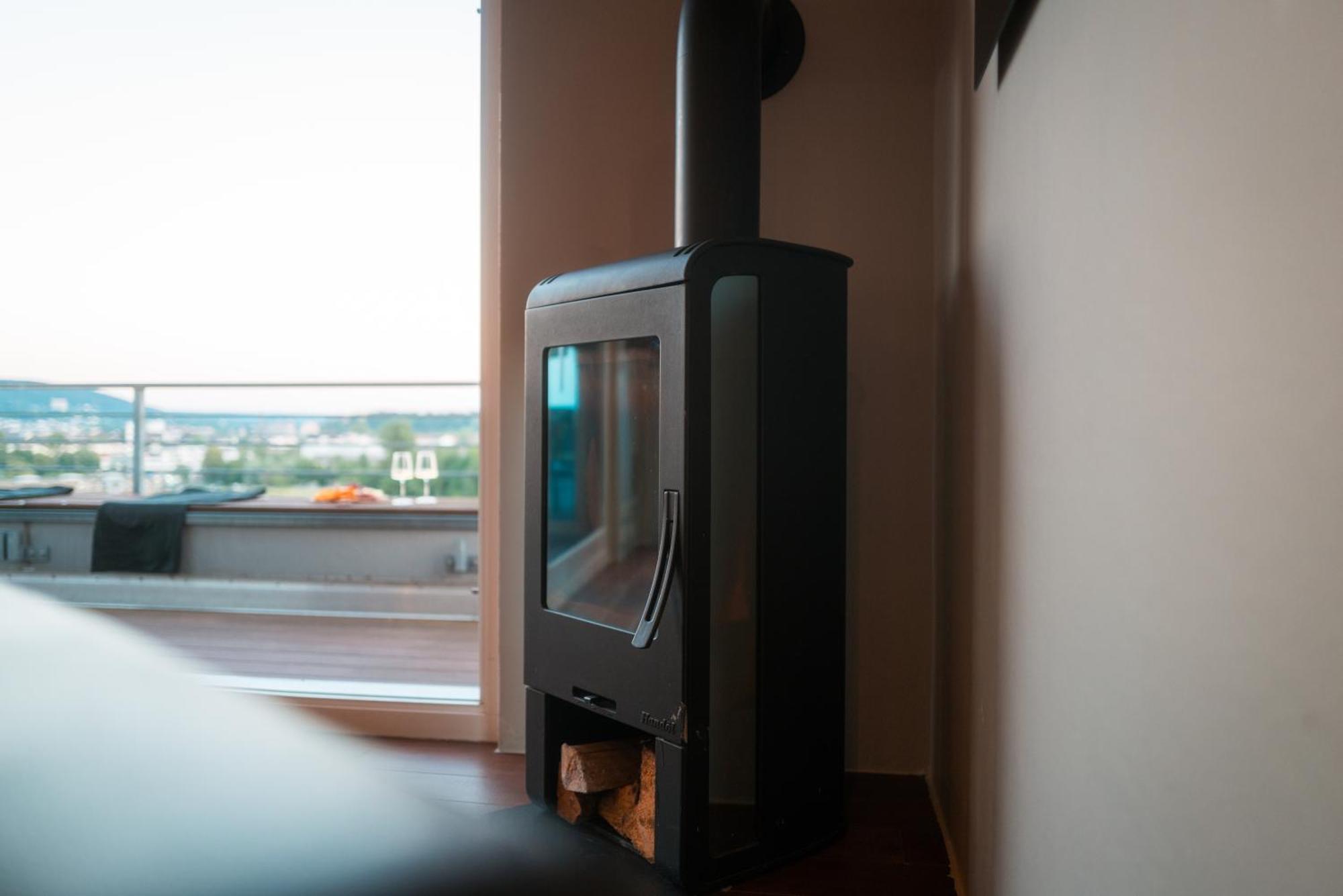 Penthouse Wohnung Mit Schoenem Moselblick In Metternich Koblenc Exteriér fotografie