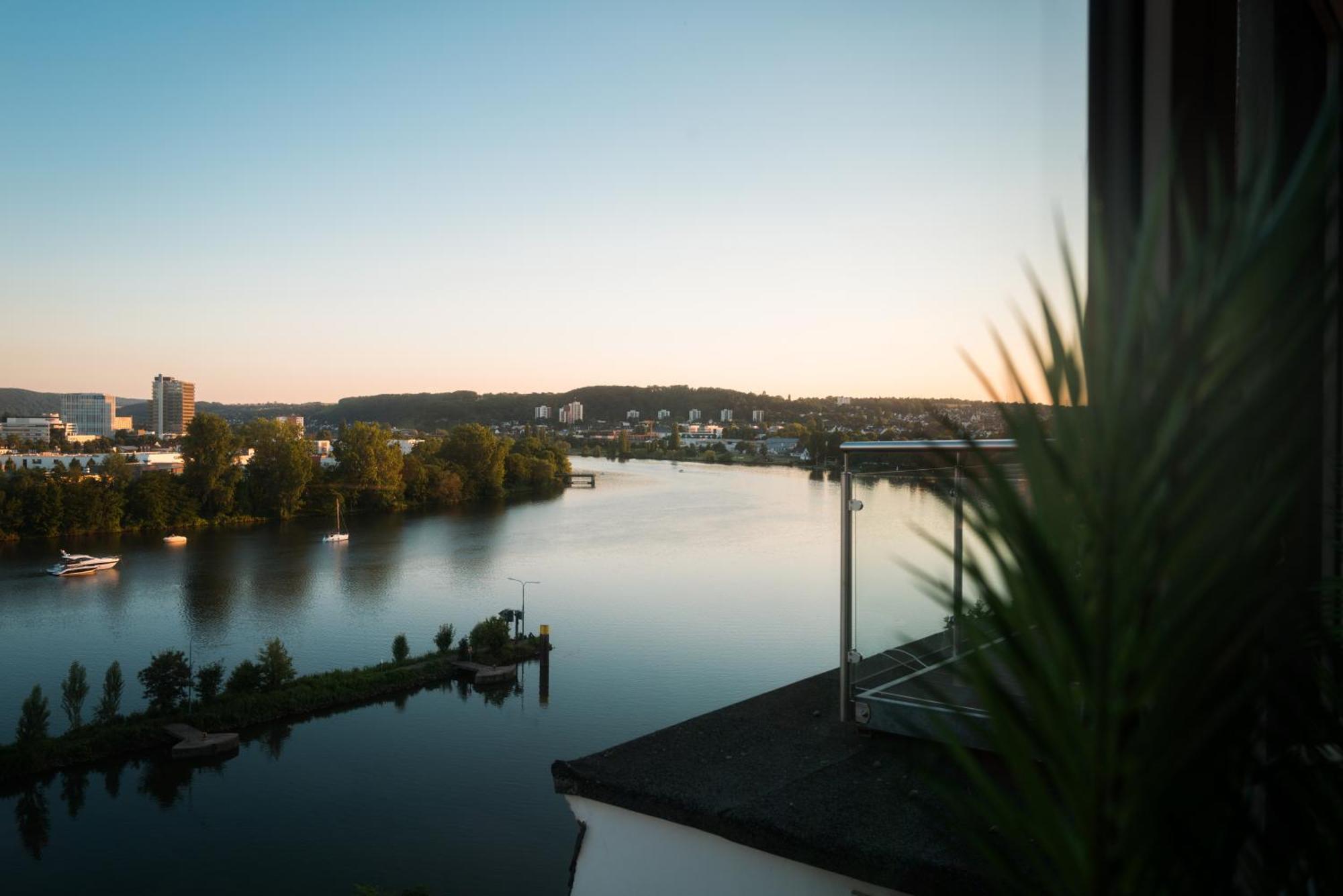 Penthouse Wohnung Mit Schoenem Moselblick In Metternich Koblenc Exteriér fotografie