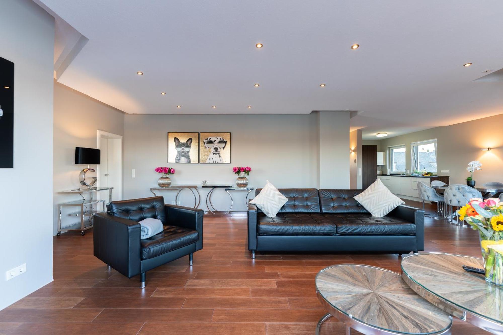 Penthouse Wohnung Mit Schoenem Moselblick In Metternich Koblenc Exteriér fotografie